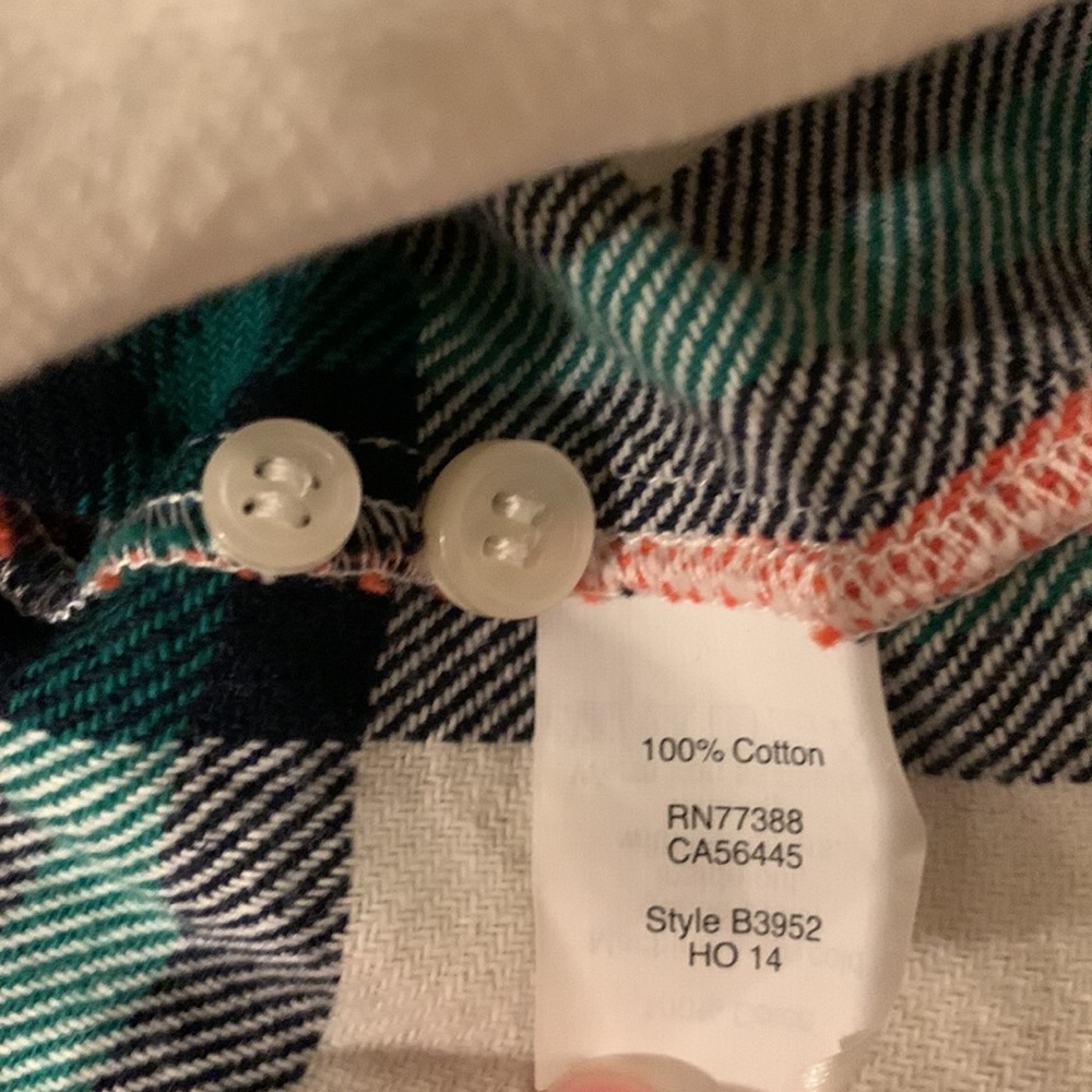 J CREW ROCK SALT PLAID FLANNEL SHIRT - Picture 5 of 6